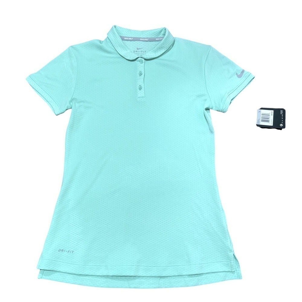 Nike Golf Women's Dri-Fit Short Sleeve Polo Shirt Mint Green Size XS